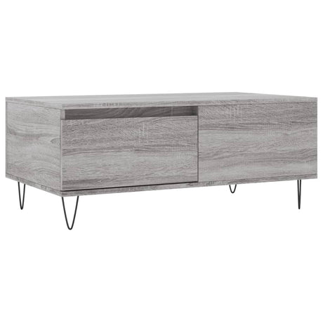 Tavolino Salotto Grigio Sonoma 90x50x36,5 cm Legno Multistrato