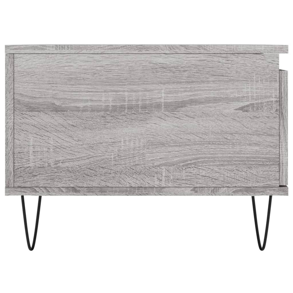 Tavolino Salotto Grigio Sonoma 90x50x36,5 cm Legno Multistrato