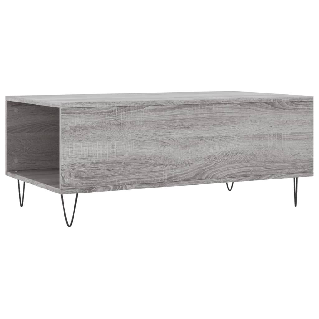 Tavolino Salotto Grigio Sonoma 90x50x36,5 cm Legno Multistrato