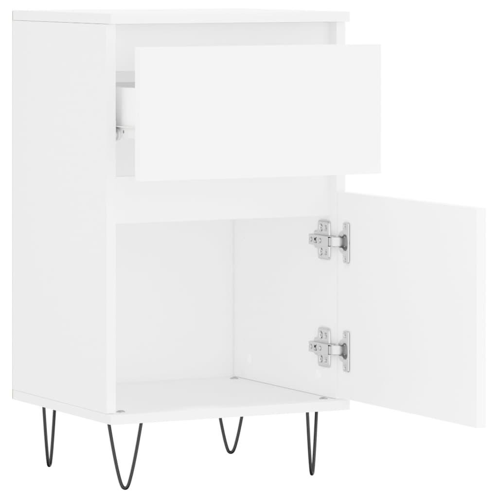 Credenza Bianca 40x35x70 cm in Legno Multistrato