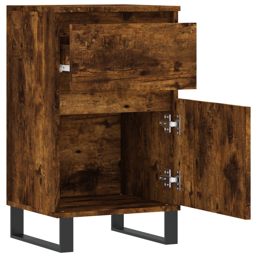 Credenza Rovere Fumo 40x35x70 cm in Legno Multistrato