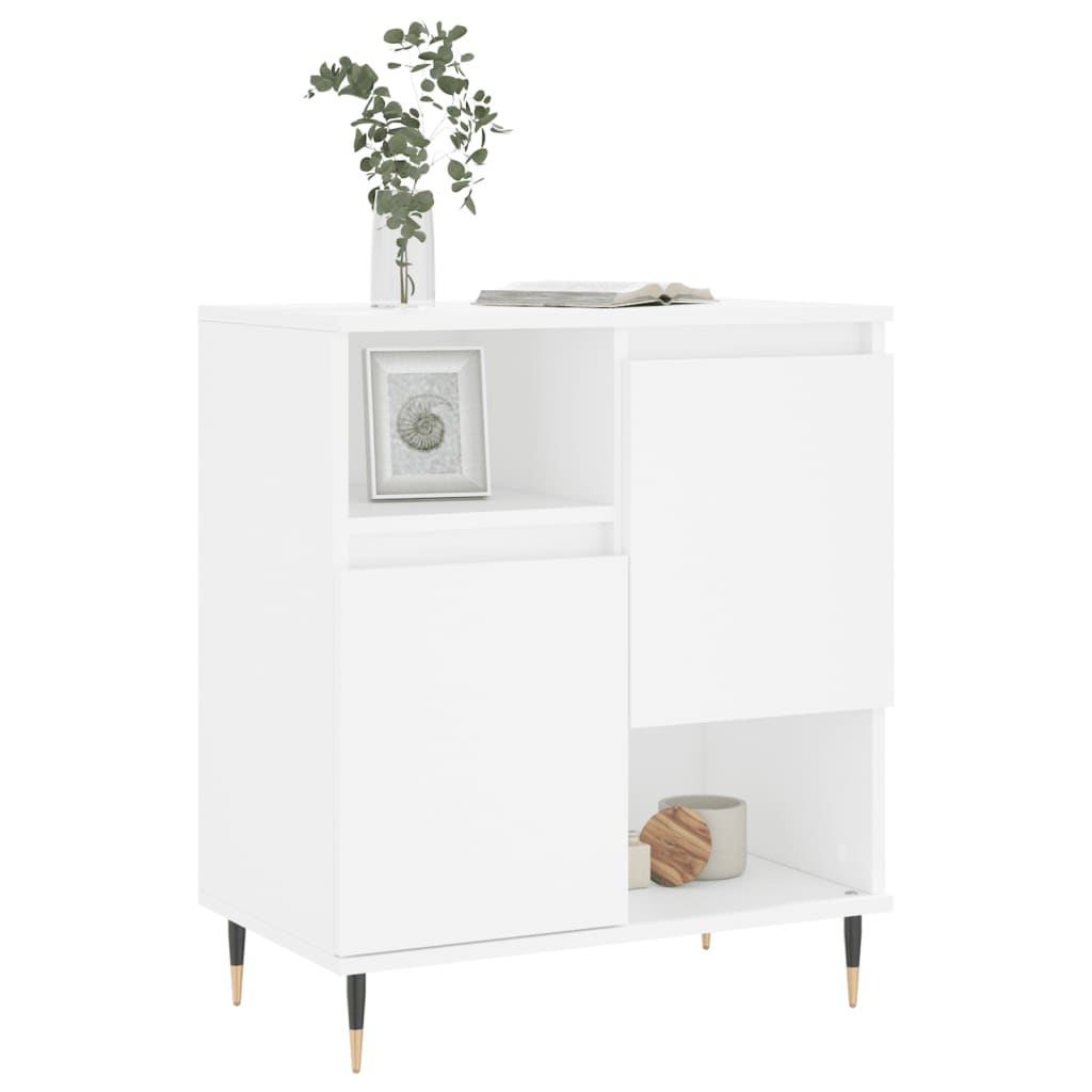 Credenza Bianca 60x35x70 cm in Legno Multistrato