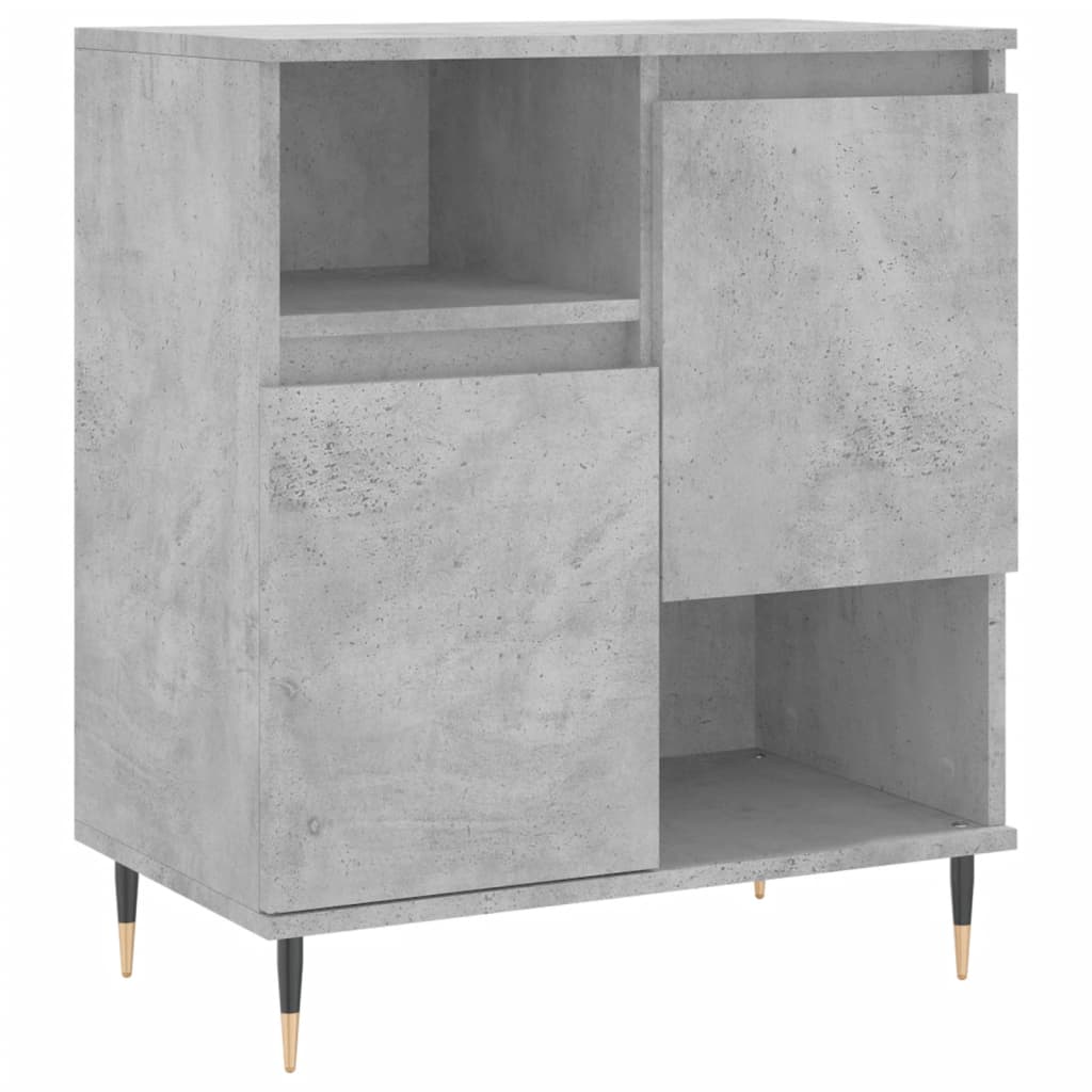 Credenza Grigio Cemento 60x35x70 cm in Legno Multistrato