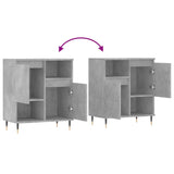 Credenza Grigio Cemento 60x35x70 cm in Legno Multistrato