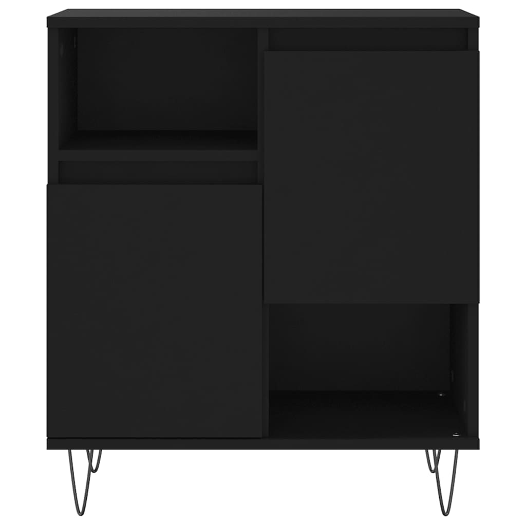 Credenza Nero 60x35x70 cm in Legno Multistrato