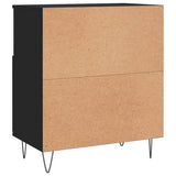 Credenza Nero 60x35x70 cm in Legno Multistrato