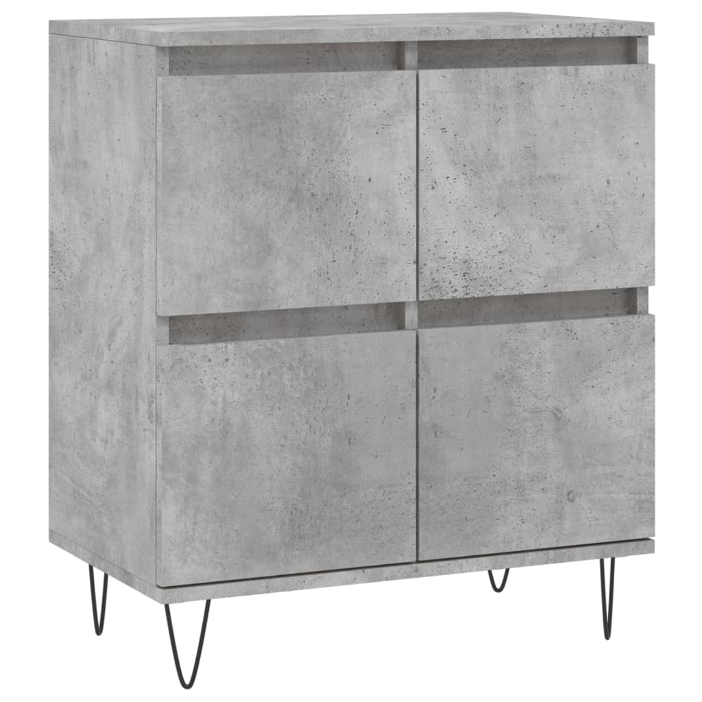 Credenza Grigio Cemento 60x35x70 cm in Legno Multistrato