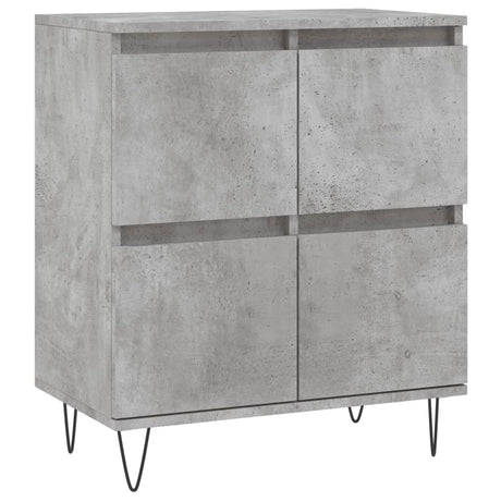 Credenza Grigio Cemento 60x35x70 cm in Legno Multistrato