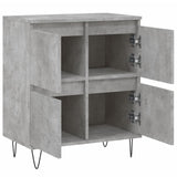 Credenza Grigio Cemento 60x35x70 cm in Legno Multistrato