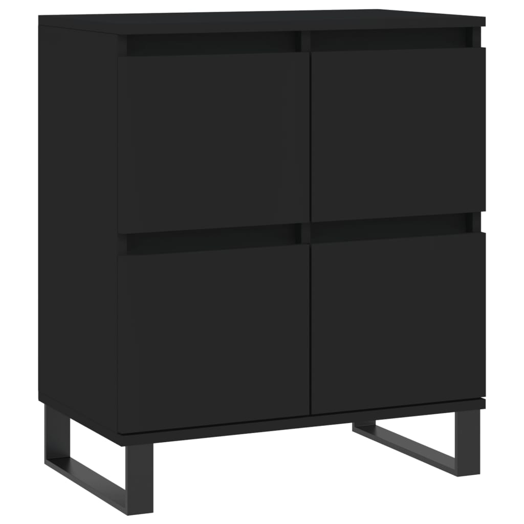 Credenza Nero 60x35x70 cm in Legno Multistrato