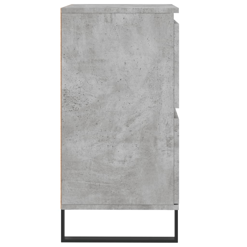 Credenza Grigio Cemento 60x35x70 cm in Legno Multistrato