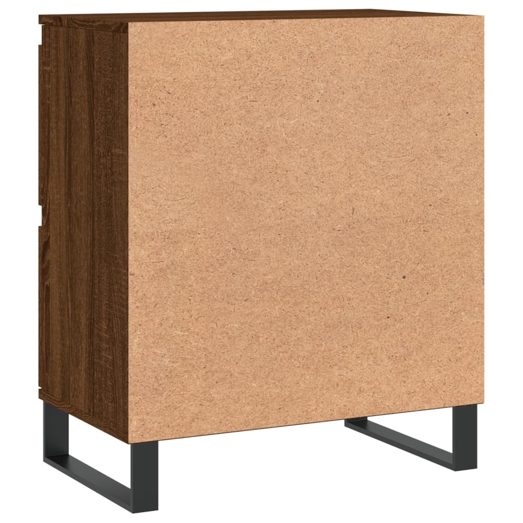 Credenza Rovere Marrone 60x35x70 cm in Legno Multistrato