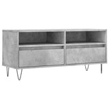 Mobile per TV Grigio Cemento 100x34,5x44,5 cm Legno Multistrato