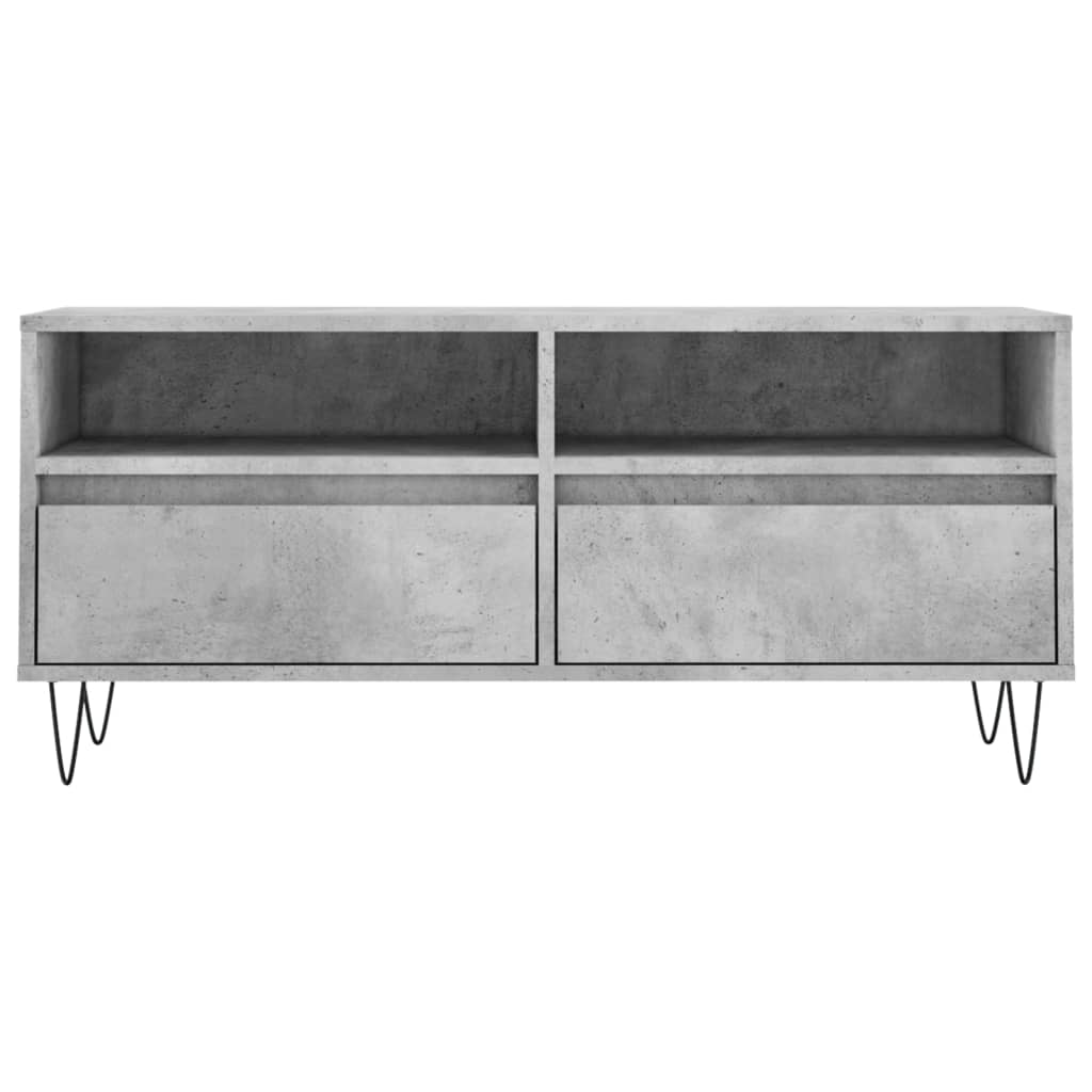 Mobile per TV Grigio Cemento 100x34,5x44,5 cm Legno Multistrato