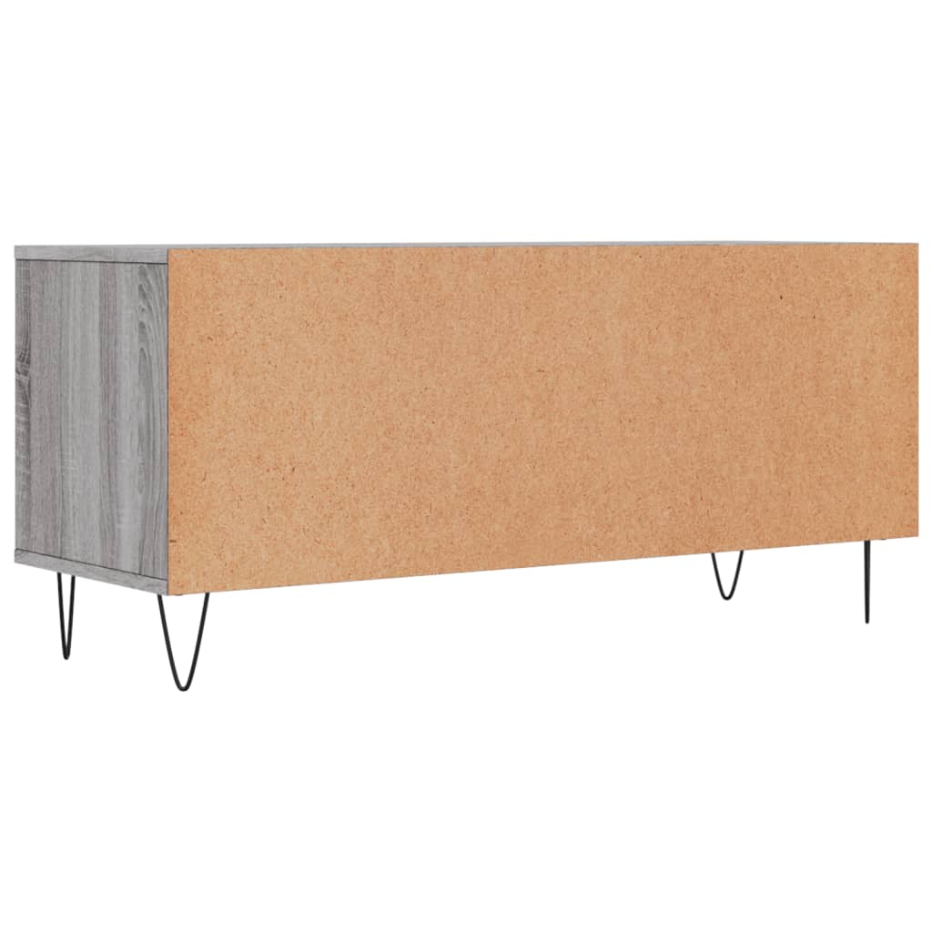 Mobile Porta TV Grigio Sonoma 100x34,5x44,5cm Legno Multistrato