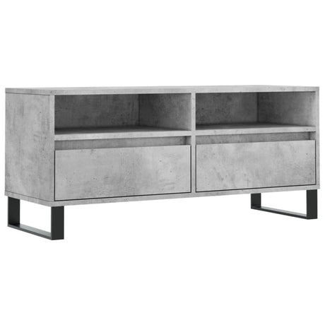 Mobile per TV Grigio Cemento 100x34,5x44,5 cm Legno Multistrato