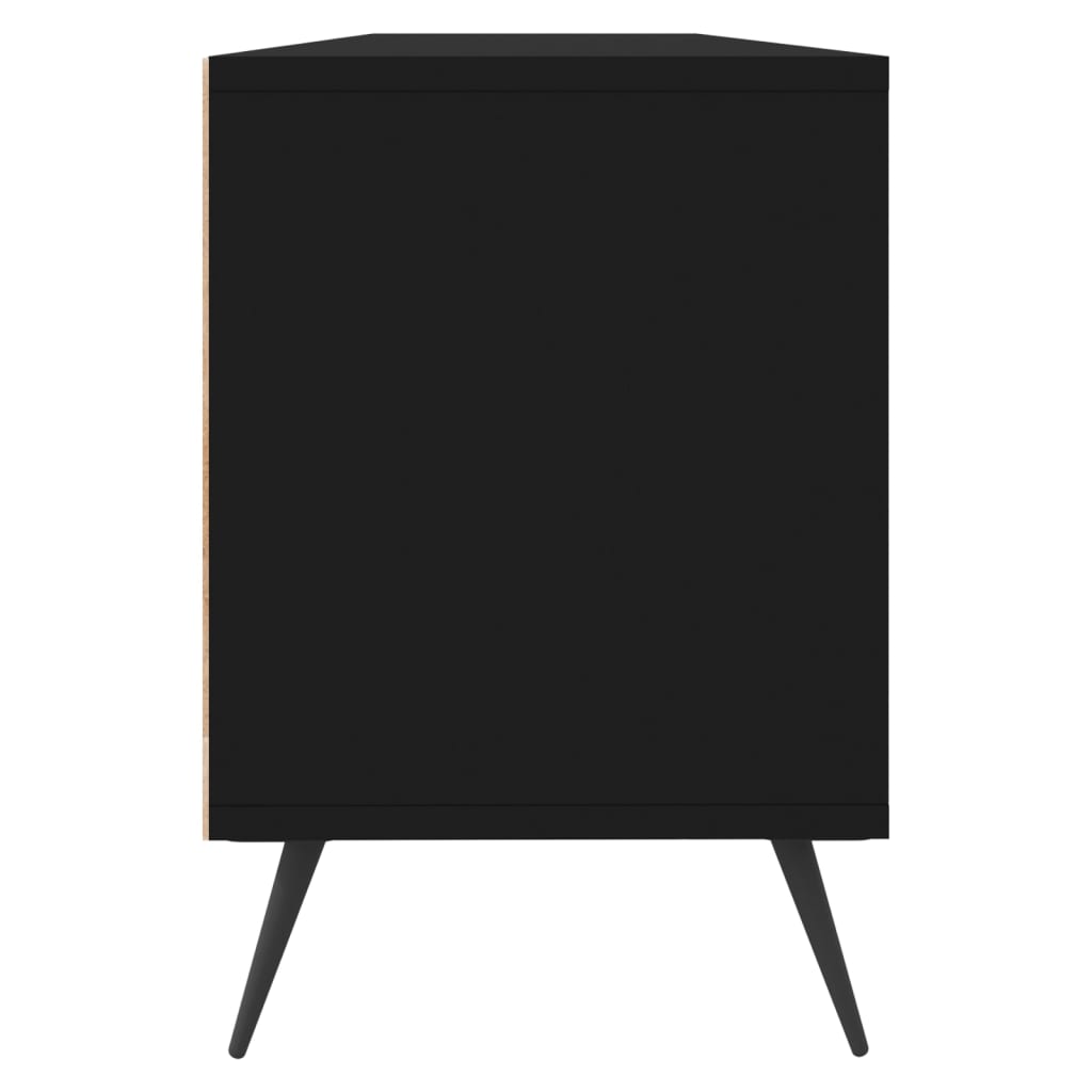 Mobile Porta TV Nero 150x30x44,5 cm in Legno Multistrato