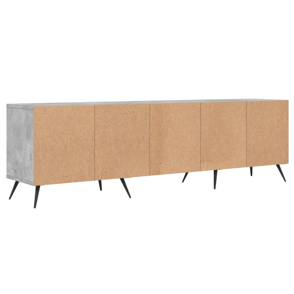 Mobile TV Grigio Cemento 150x30x44,5 cm Legno Multistrato