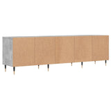 Mobile TV Grigio Cemento 150x30x44,5 cm Legno Multistrato