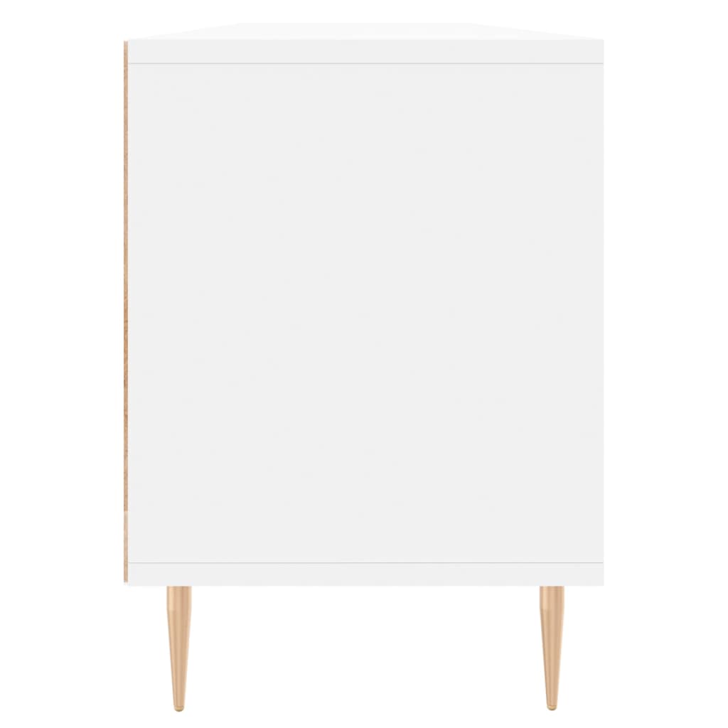 Mobile Porta TV Bianco 150x30x44,5 cm in Legno Multistrato