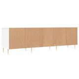 Mobile Porta TV Bianco 150x30x44,5 cm in Legno Multistrato