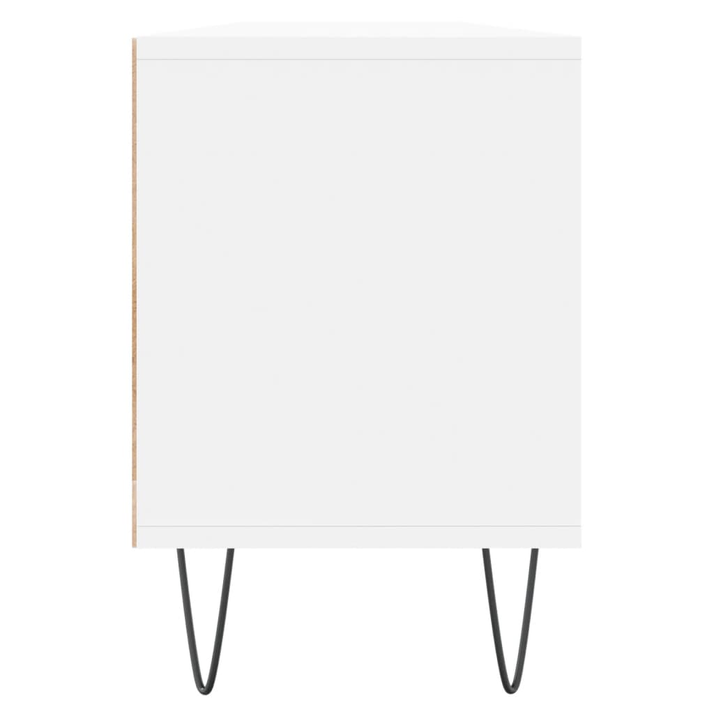 Mobile Porta TV Bianco 150x30x44,5 cm in Legno Multistrato