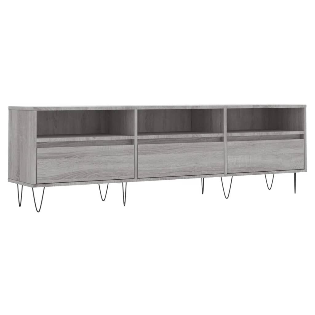 Mobile Porta TV Grigio Sonoma 150x30x44,5 cm Legno Multistrato