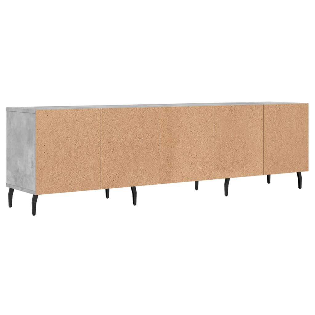 Mobile TV Grigio Cemento 150x30x44,5 cm Legno Multistrato