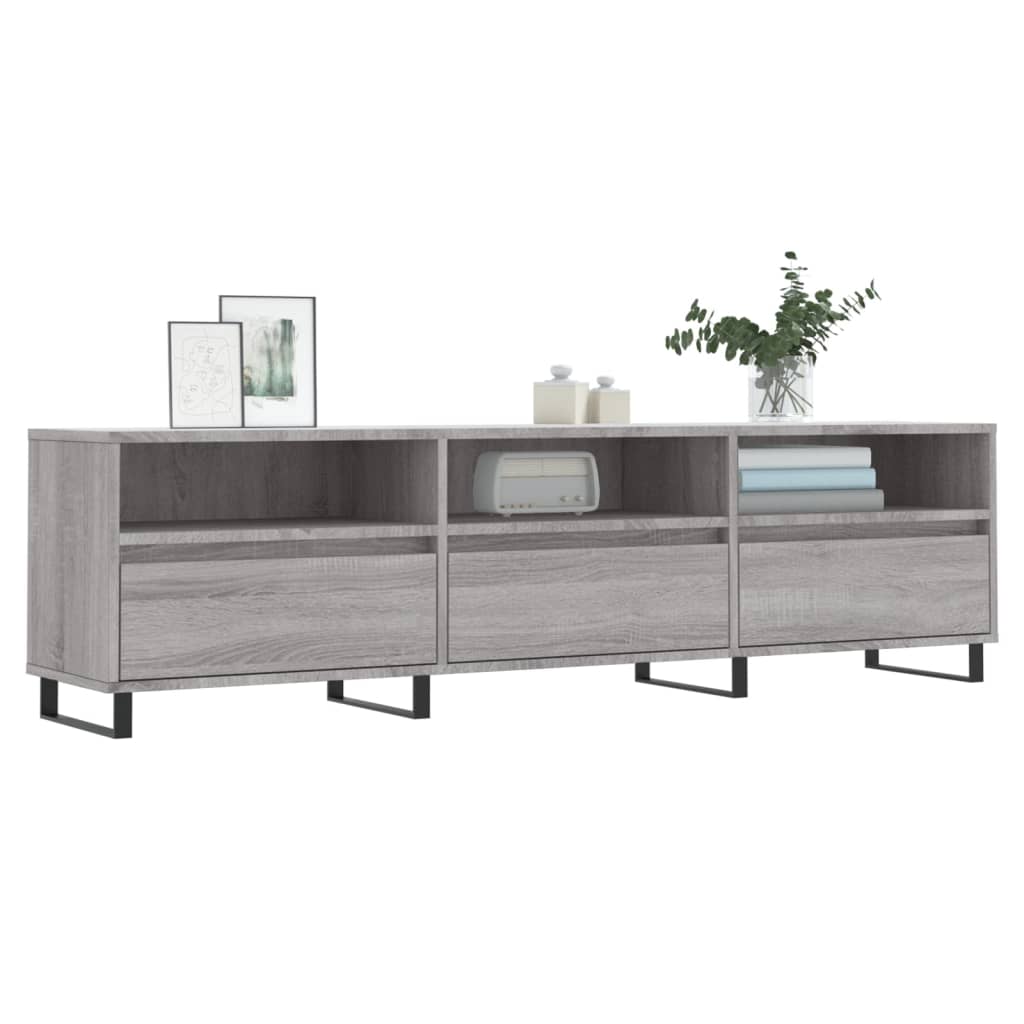 Mobile Porta TV Grigio Sonoma 150x30x44,5 cm Legno Multistrato