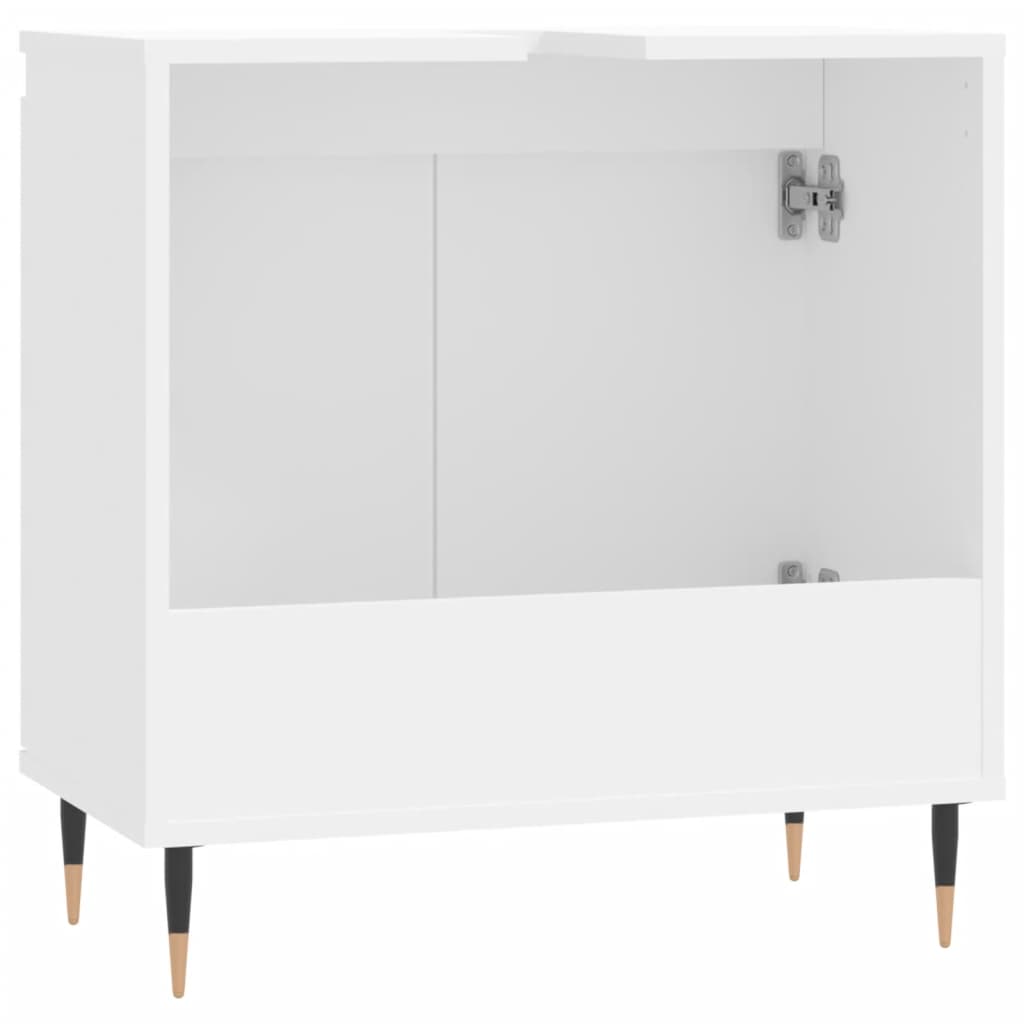 Mobile da Bagno Bianco 58x33x60 cm in Legno Multistrato