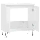 Armadietto Bagno Bianco Lucido 58x33x60cm in Legno Multistrato