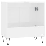 Armadietto Bagno Bianco Lucido 58x33x60cm in Legno Multistrato