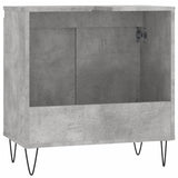 Armadietto da Bagno Grigio Cemento 58x33x60cm Legno Multistrato