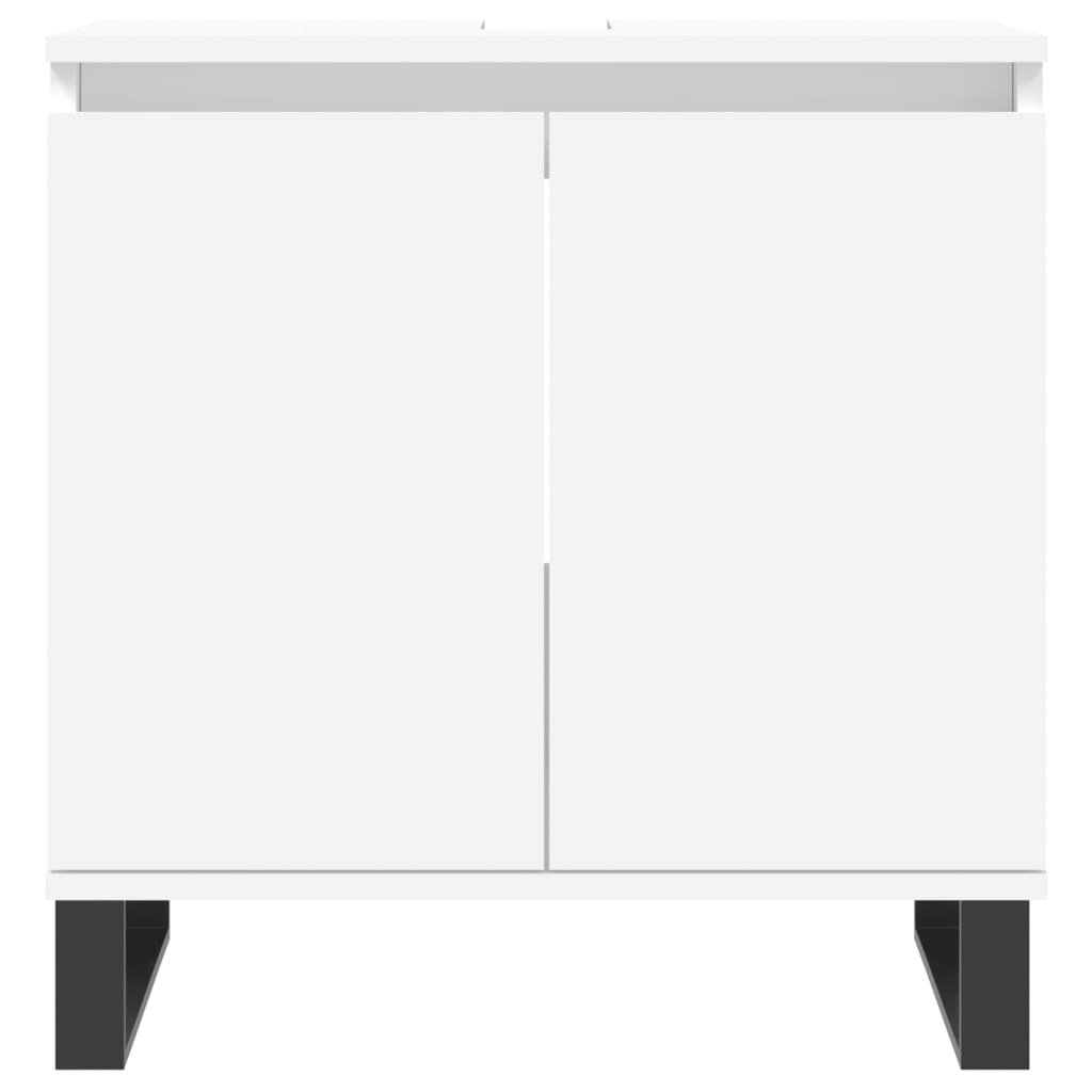 Mobile da Bagno Bianco 58x33x60 cm in Legno Multistrato