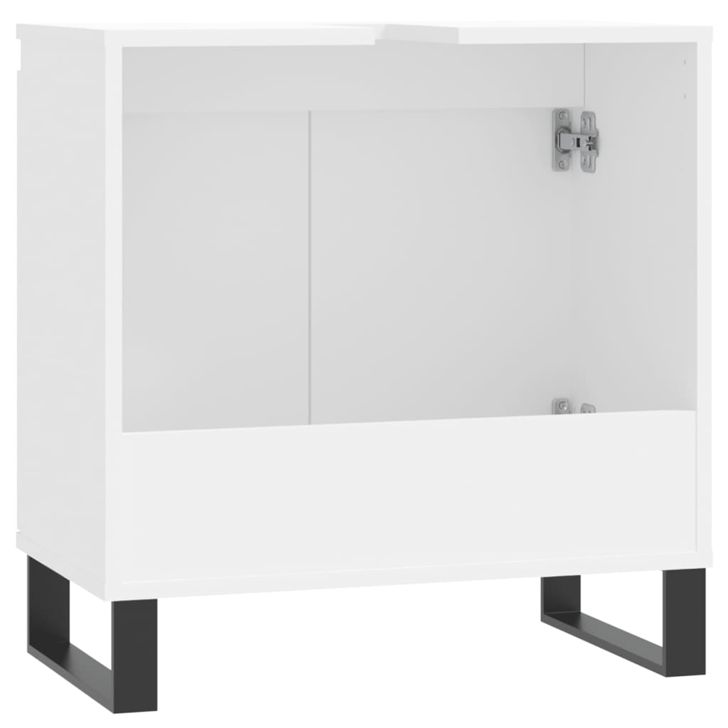 Mobile da Bagno Bianco 58x33x60 cm in Legno Multistrato