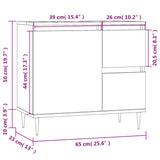 Armadietto da Bagno Rovere Sonoma 65x33x60 cm Legno Multistrato