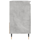 Armadietto da Bagno Grigio Cemento 65x33x60cm Legno Multistrato