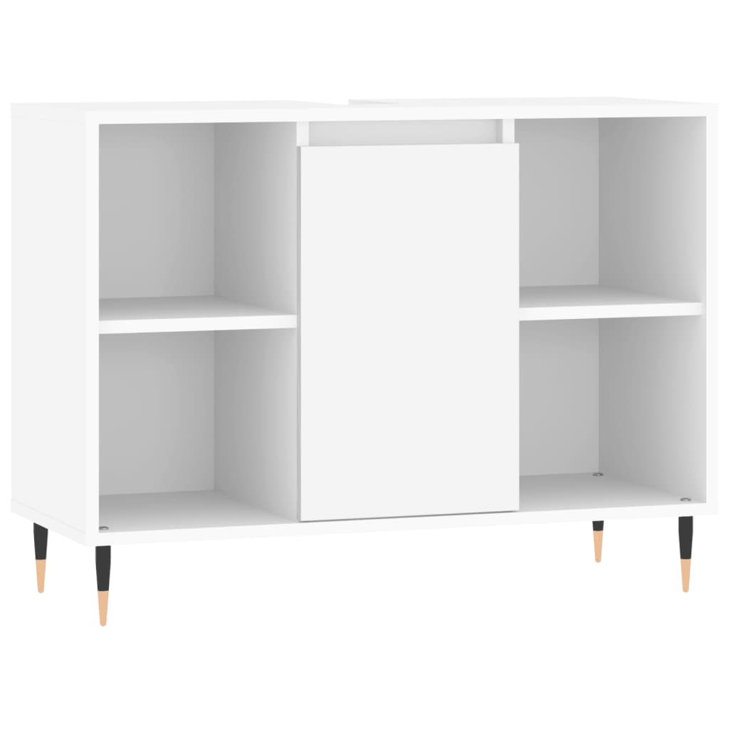 Mobile da Bagno Bianco 80x33x60 cm in Legno Multistrato