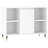 Armadietto Bagno Bianco Lucido 80x33x60cm in Legno Multistrato