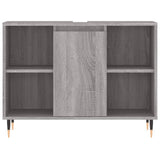 Mobile da Bagno Grigio Sonoma 80x33x60 cm in Legno Multistrato