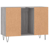 Mobile da Bagno Grigio Sonoma 80x33x60 cm in Legno Multistrato