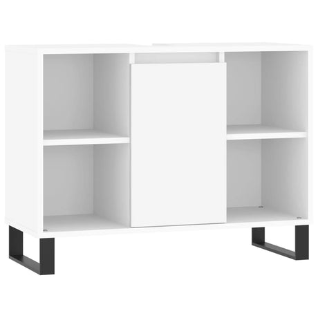 Mobile da Bagno Bianco 80x33x60 cm in Legno Multistrato