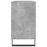 Armadietto da Bagno Grigio Cemento 80x33x60cm Legno Multistrato