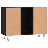 Mobile da Bagno Nero 80x33x60 cm in Legno Multistrato