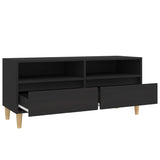 Mobile Porta TV Nero 100x34,5x44,5 cm in Legno Multistrato