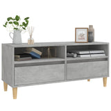 Mobile per TV Grigio Cemento 100x34,5x44,5 cm Legno Multistrato