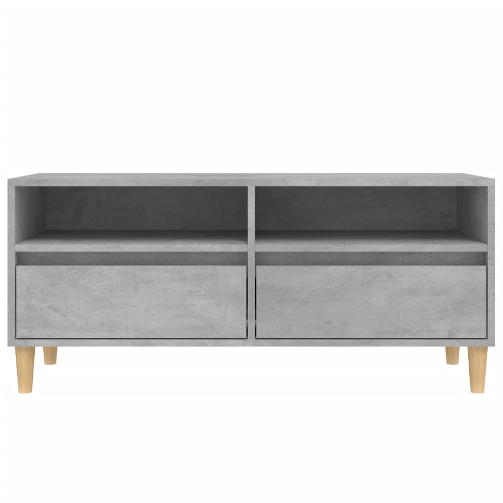 Mobile per TV Grigio Cemento 100x34,5x44,5 cm Legno Multistrato