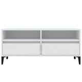 Mobile Porta TV Bianco 100x34,5x44,5 cm in Legno Multistrato