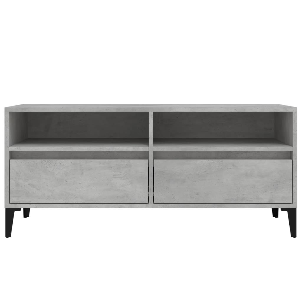 Mobile per TV Grigio Cemento 100x34,5x44,5 cm Legno Multistrato