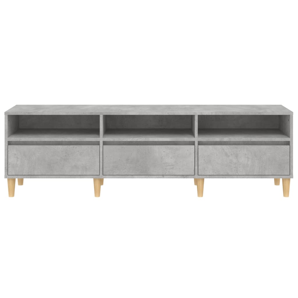 Mobile TV Grigio Cemento 150x30x44,5 cm Legno Multistrato